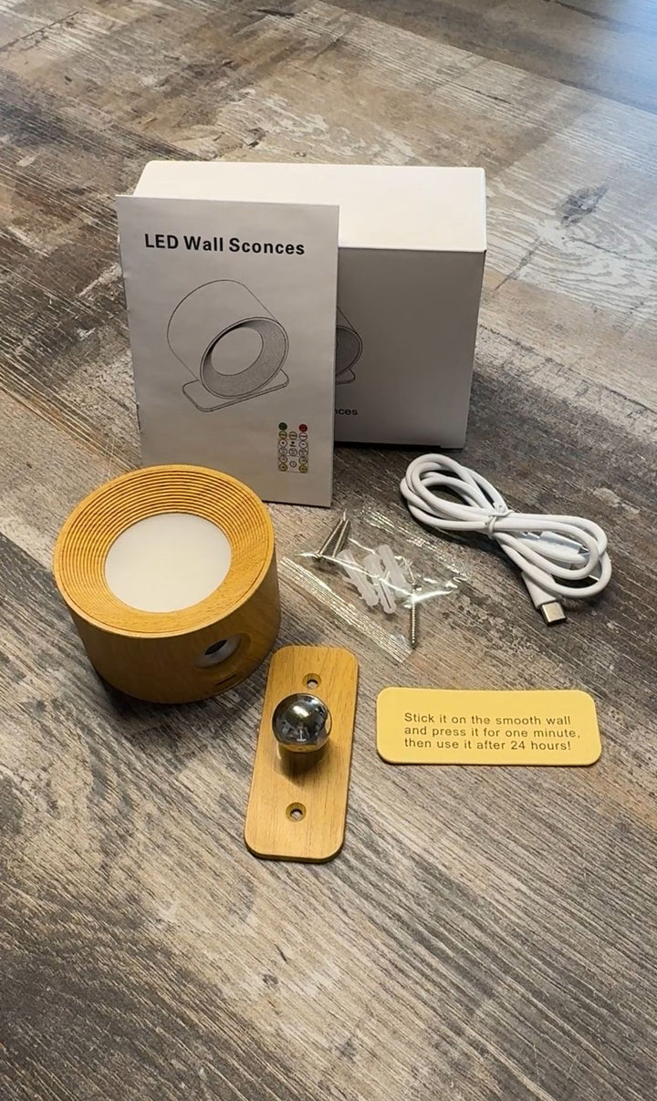 Magnetic LED wall lamp